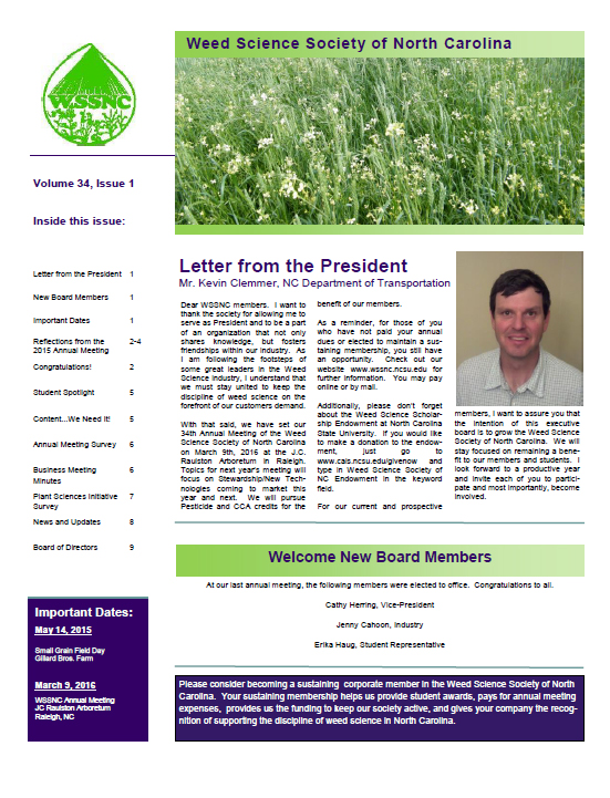 2015 Newsletter