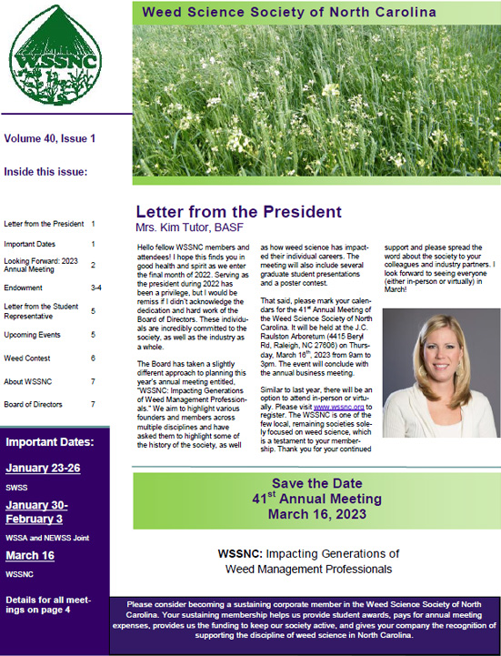 2022 Newsletter